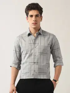 Arrow New York Men Slim Fit Opaque Checked Formal Shirt