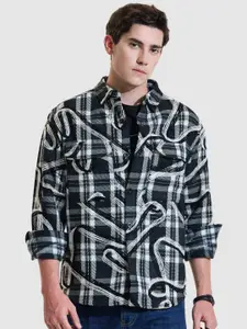Snitch Men Checked Acrylic Tailored Jacket