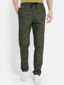 Octave Men Printed Cotton Track Pants