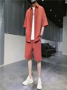 StyleCast Collar Shirt With Shorts