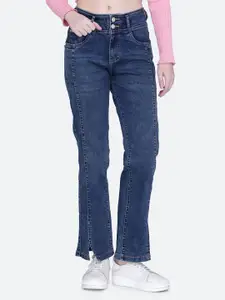 FCK-3 Women Bootcut High-Rise Light Fade Stretchable Jeans