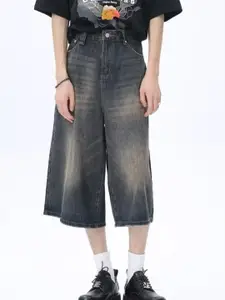 StyleCast Men Wide Leg Light Fade Jeans