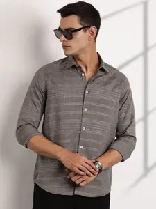 Thomas Scott Men Premium Slim Fit Opaque Casual Shirt