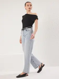 Trendyol Women Low Distress Heavy Fade Jeans