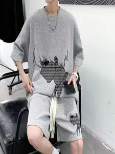 StyleCast Printed Round Neck T-Shirt & Shots