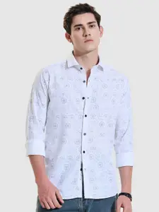 Snitch Men Classic Opaque Printed Casual Shirt