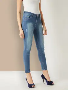 Chemistry Women Skinny Fit High-Rise Heavy Fade Stretchable Jeans