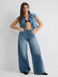 Trendyol Women Low Distress Heavy Fade Jeans