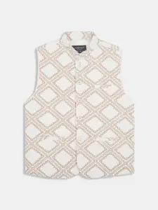 CHARCHIT Boys Lightweight Tailored Jacket with Embroidered