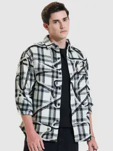 Snitch Men Checked Acrylic Tailored Jacket