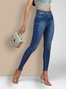 Chemistry Women Skinny Fit High-Rise Light Fade Stretchable Jeans