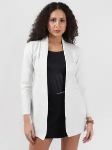 Bonnaty Lapil Collar Long Sleeves Open Front Shrug