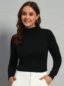 BLACK BLINK Women Striped Sweater Vest