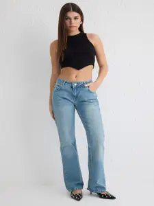 Trendyol Women Low Distress Light Fade Jeans