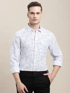 Turtle Men Relaxed Slim Fit Floral Opaque Printed Casual Shirt