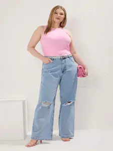 Trendyol Women Slash Knee Jeans