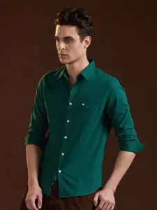 THE BEAR HOUSE Men Slim Fit Opaque Casual Shirt