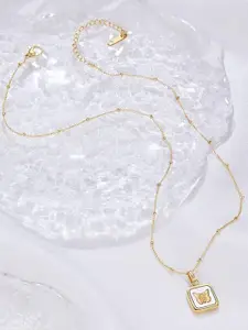 SUBHAGALANKAR Gold-Plated Minimal Necklace