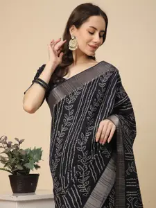 RATAN Floral Zari Art Silk Saree