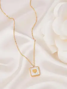 SUBHAGALANKAR Gold-Plated Minimal Necklace