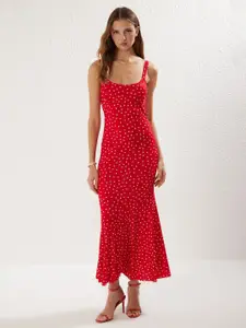 Trendyol Polka Dot Print Maxi Dress