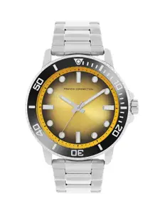French Connection Men Dial & Stainless Steel Bracelet Style Straps Analogue Watch FCC05YSM