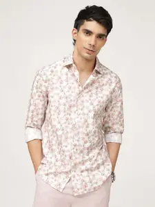 Andamen Men Premium Slim Fit Floral Opaque Printed Casual Shirt