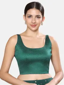 Studio Shringaar Woven Design Padded Saree Blouse