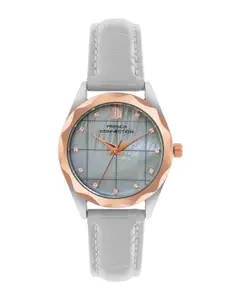 French Connection Women Dial & Leather Straps Analogue Watch FCB11GRL
