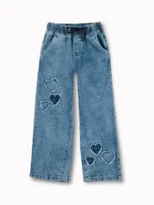 Gini and Jony Girls Comfort Straight Fit Light Fade Jeans