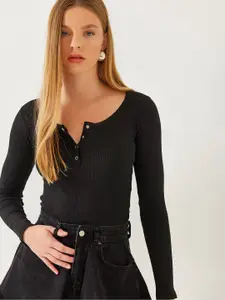 BIANCO LUCCI Striped Cotton Top