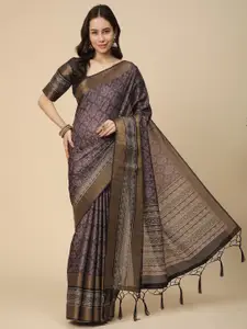 RATAN Floral Zari Art Silk Saree