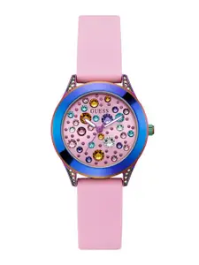 GUESS Women Brass Dial & Straps Analogue Watch GW0678L3