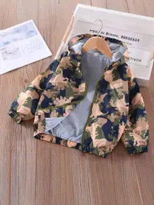 Xsole Boys Striped Polyester Crop Tailored Jacket