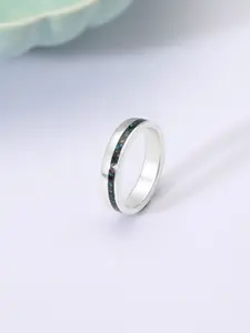 Mia by Tanishq 925 Sterling Silver Opal Stone Studded Crush Finger Ring