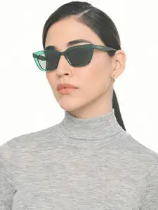 John Jacobs Women Cateye Sunglasses with Polarised and UV Protected Lens