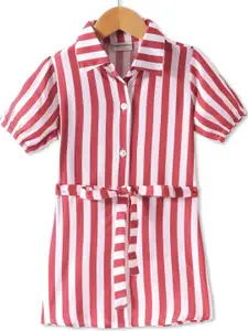 CrayonFlakes Striped Shirt Dress