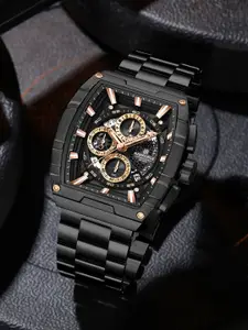 Naviforce Men Embellished Dial & Stainless Steel Straps Analogue Chronograph Watch NF8066_B RG B