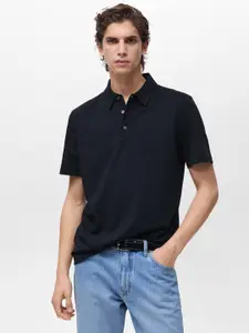 MANGO MAN Polo Collar Slim Fit T-shirt
