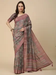 RATAN Floral Zari Art Silk Saree