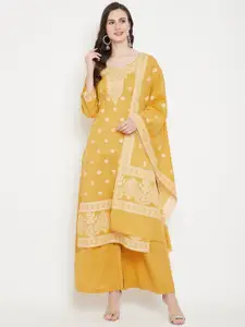 Safaa Floral Woven Design Jacquard Unstitched Dress Material