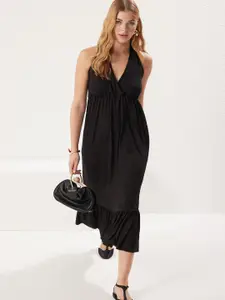 Trendyol Halter Neck Empire Midi Dress