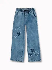 Gini and Jony Girls Comfort Straight Fit Light Fade Jeans