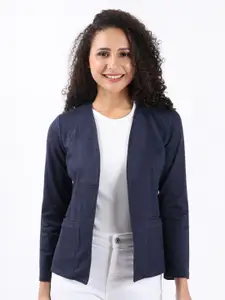 Bonnaty V-Neck Long Sleeves Open Front Shrug