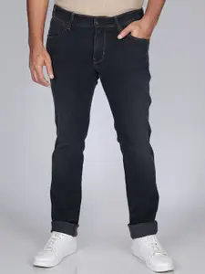 Wrangler Men Skanders Slim Fit Low-Rise Light Fade Stretchable Jeans