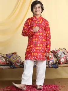 Cutiekins Boys Printed Regular Kurta with Pyjamas