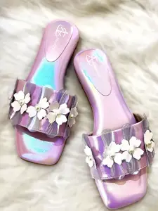 Insolito22 Women Printed Open Toe Flats