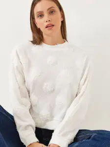 BIANCO LUCCI Floral Extended Sleeves Top