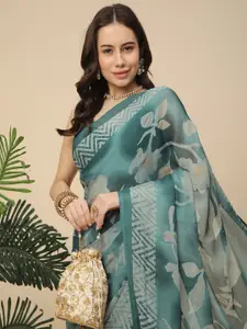 RATAN Floral Poly Georgette Saree