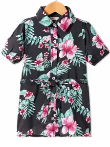 CrayonFlakes Floral Print A-Line Dress